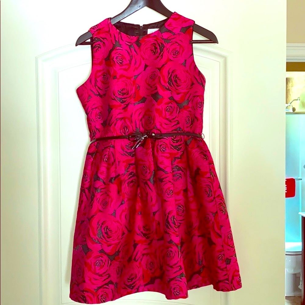 Holiday beautiful dress with belt (headband sold separately)